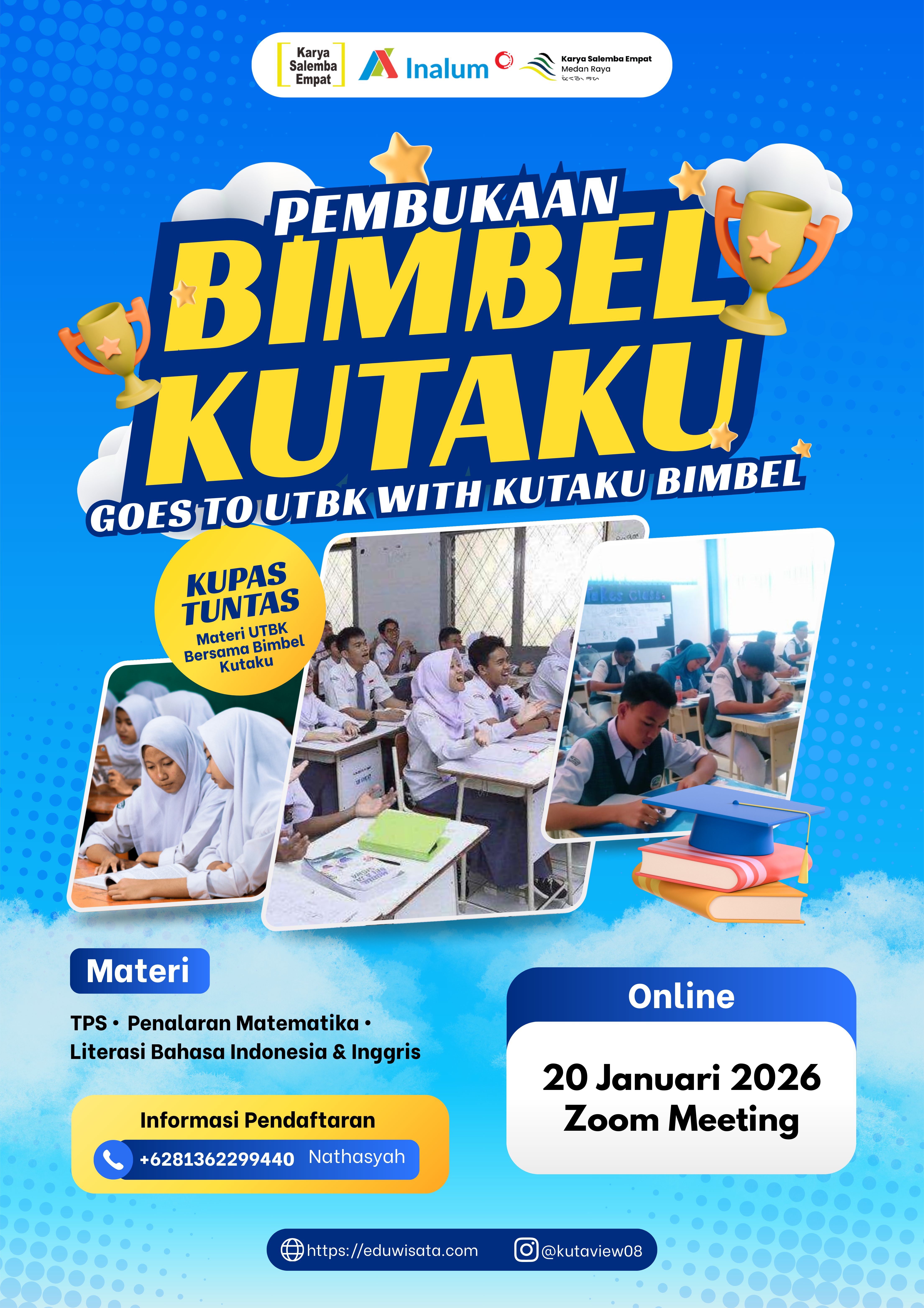Pembukaan Bimbel Kutaku 2026 Resmi Digelar, Siapkan Siswa Menuju PTN Terbaik